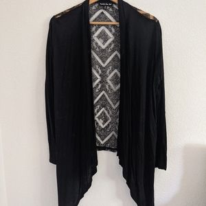 Double Zero - black lace sweater